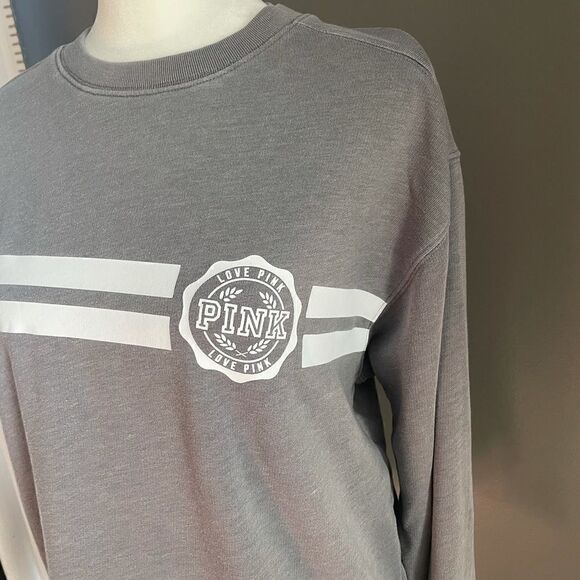 PINK Victoria’s Secret Gray Sweatshirt - Picture 3 of 6